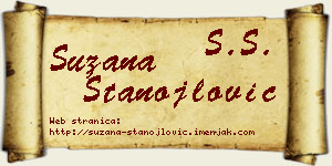 Suzana Stanojlović vizit kartica